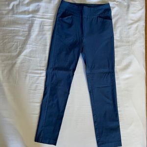 Blue Fia Straight Trouser by Tribal. Size US 4.